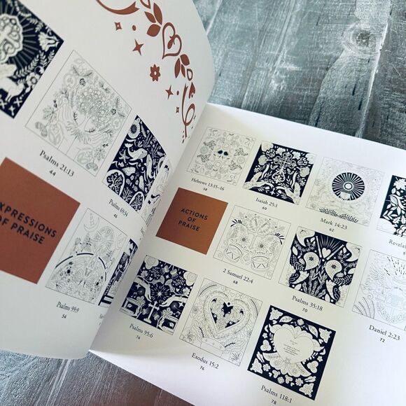 Color & Praise Biblical Christian Adult Coloring Book - Picture 5 of 5